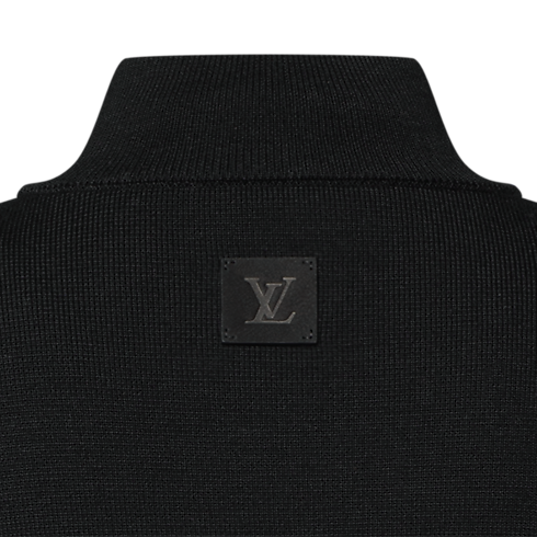 Knit Blouson With Leather Bands in Men's New In Men } collections by Louis Vuitton (Product zoom)