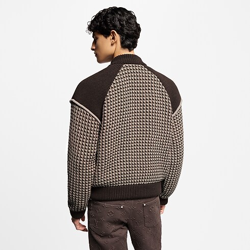 Knitted Cotton Jacquard Bomber in Men's Ready-to-Wear All Ready-to-Wear collections by Louis Vuitton (Product zoom)