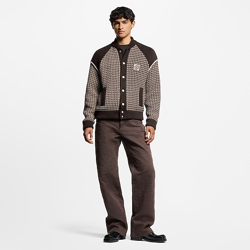Knitted Cotton Jacquard Bomber in Men's Ready-to-Wear All Ready-to-Wear collections by Louis Vuitton (Product zoom)