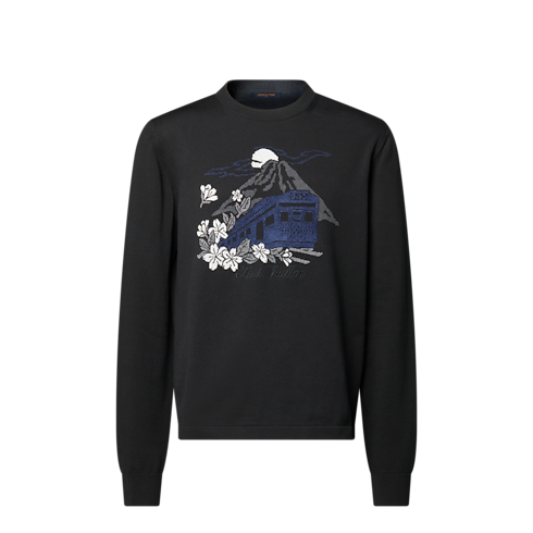 Knitted Long-Sleeved Crewneck in Men's Ready-to-Wear All Ready-to-Wear collections by Louis Vuitton (Product zoom)