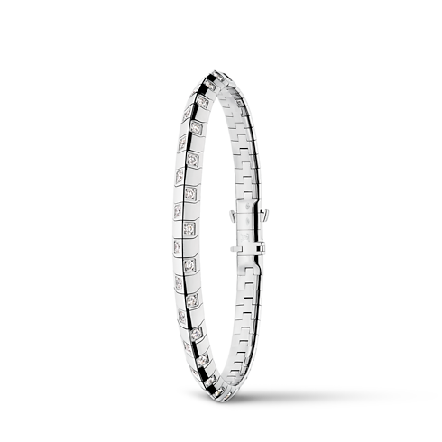 Le Damier de Louis Vuitton Medium Bracelet, White Gold and Diamonds in Jewellery's Categories Bracelets collections by Louis Vuitton (Product zoom)