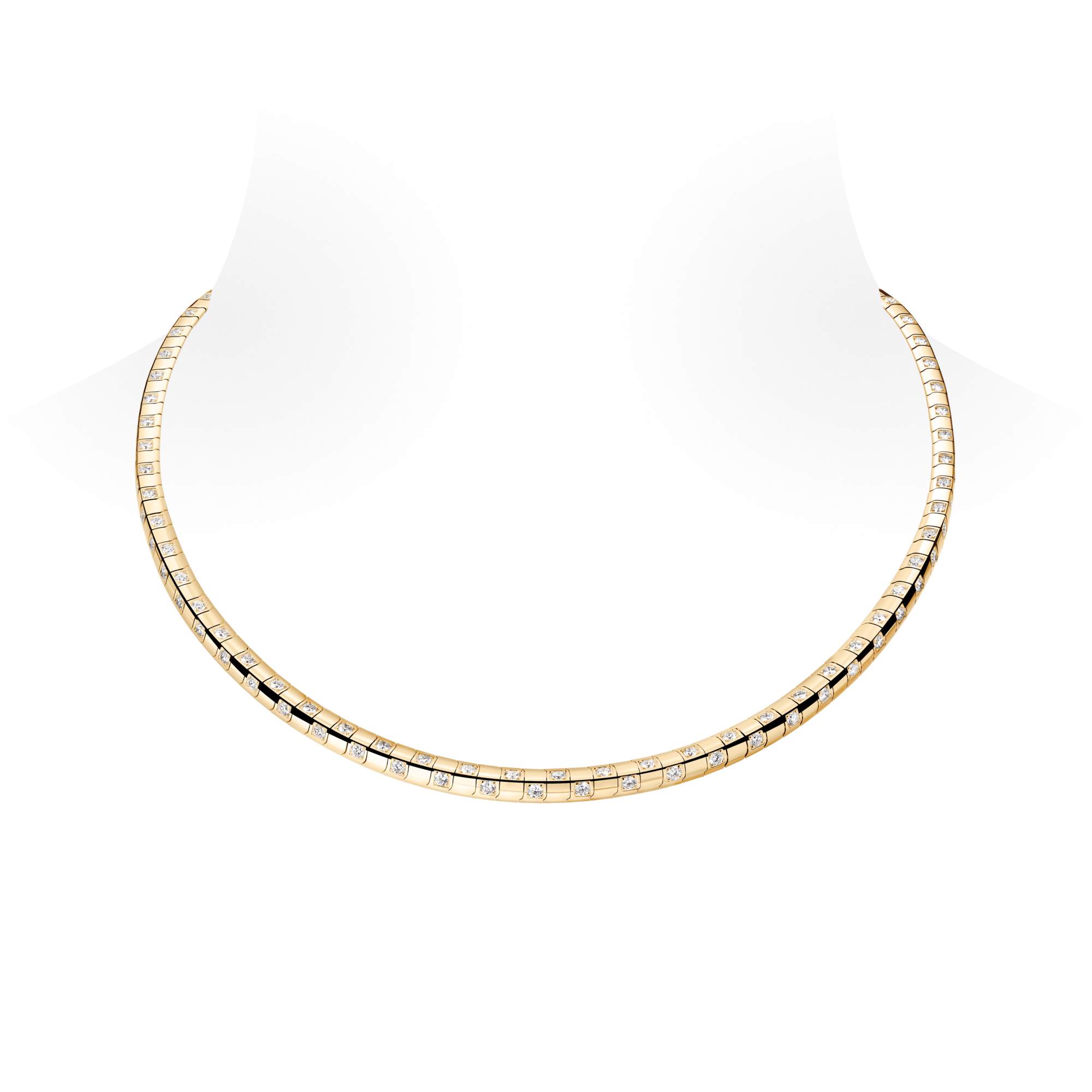 Le Damier de Louis Vuitton Medium Necklace, Yellow Gold and Diamonds - Short  in Jewellery