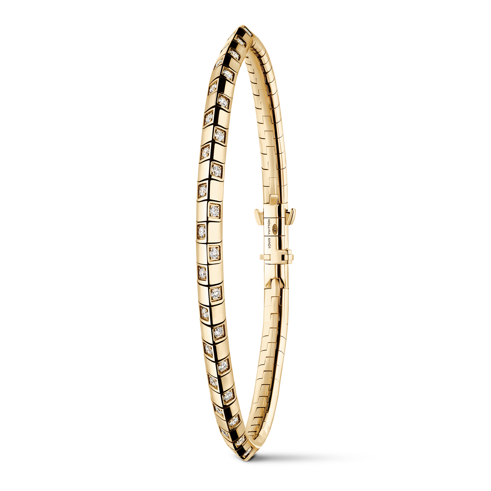 Le Damier de Louis Vuitton Small Bracelet, Yellow Gold and Diamonds  in Jewellery