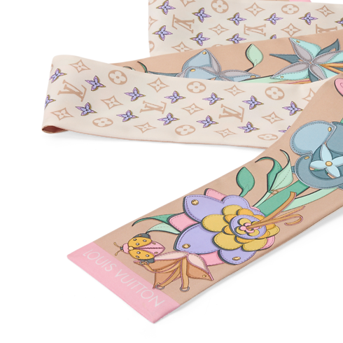 Leather Flowers Bandeau . in Women's Accessories Silk Squares and Bandeaus collections by Louis Vuitton (Product zoom)