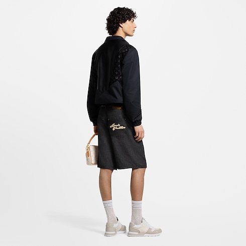 Leather Mix Track Top in Men's Ready-to-Wear Outerwear and Coats collections by Louis Vuitton (Product zoom)