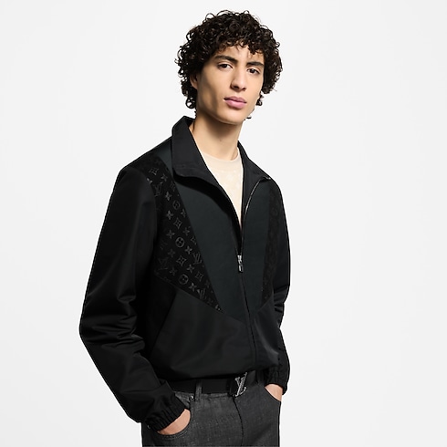 Leather Mix Track Top in Men's Ready-to-Wear Outerwear and Coats collections by Louis Vuitton (Product zoom)