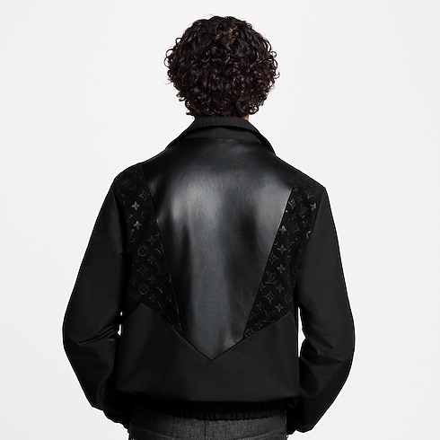 Leather Mix Track Top in Men's Ready-to-Wear Outerwear and Coats collections by Louis Vuitton (Product zoom)