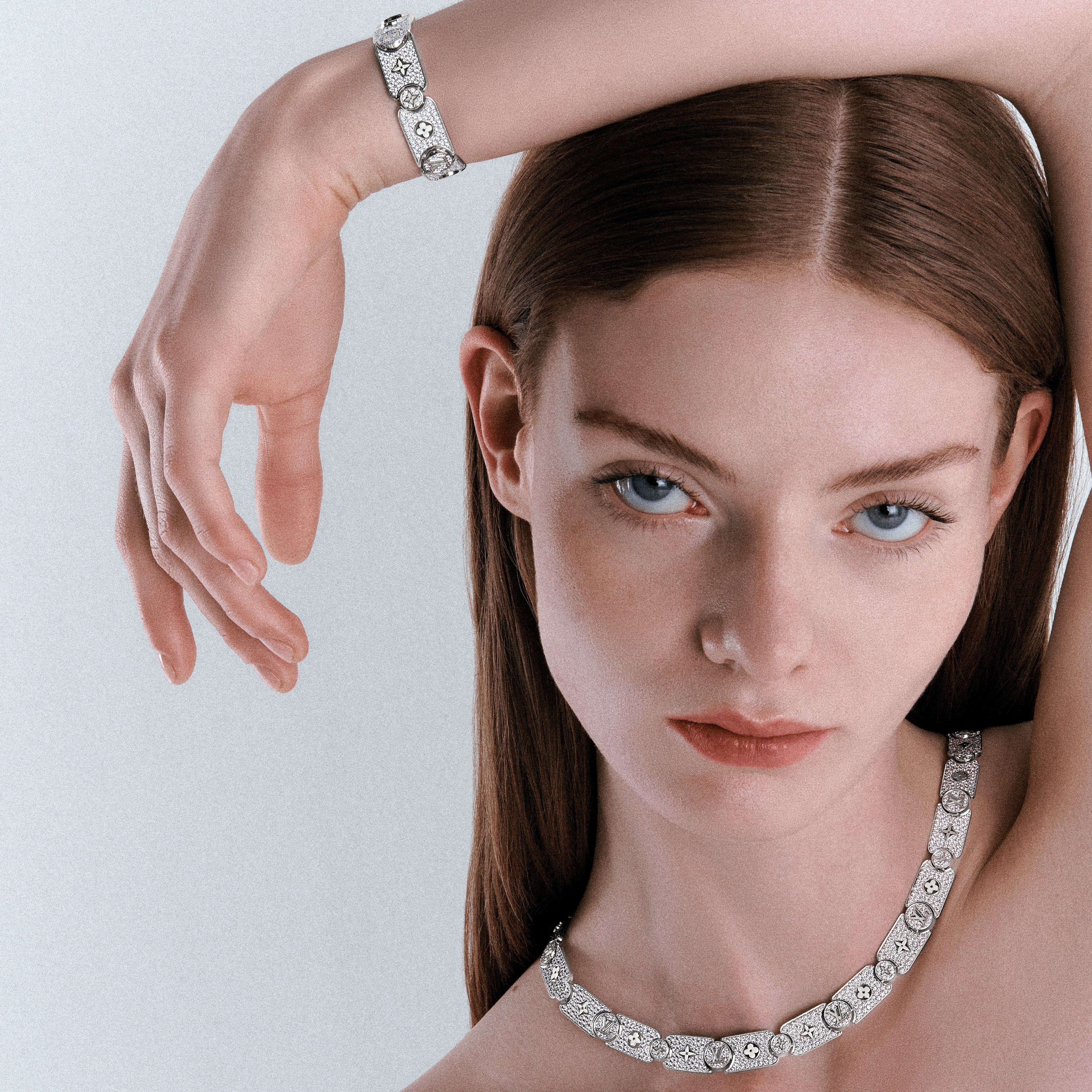 Les Gastons Vuitton Masterpiece Gourmette Bracelet, White Gold and Diamonds  in Jewellery