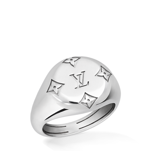 Les Gastons Vuitton Signet Ring, White Gold in Jewellery's Categories Rings collections by Louis Vuitton (Product zoom)