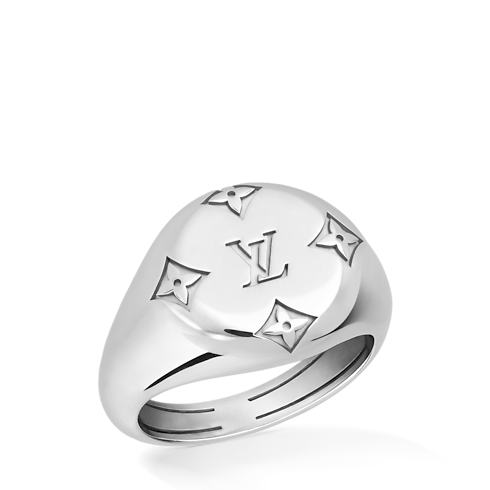 Les Gastons Vuitton Signet Ring, White Gold in Jewellery's Categories Rings collections by Louis Vuitton (Product zoom)