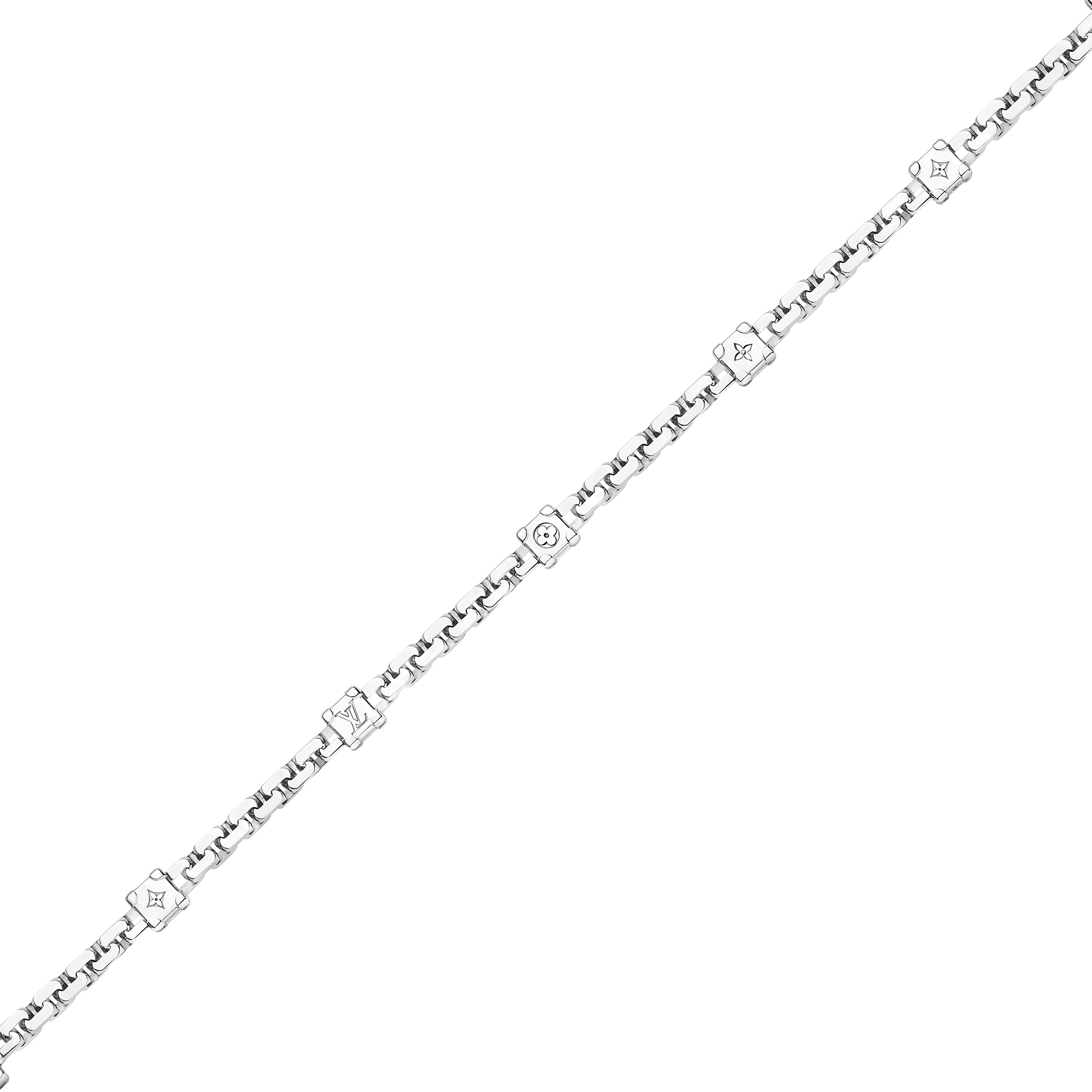 Les Gastons Vuitton Trunk Necklace, White Gold and Diamonds  in Les Extraordinaires