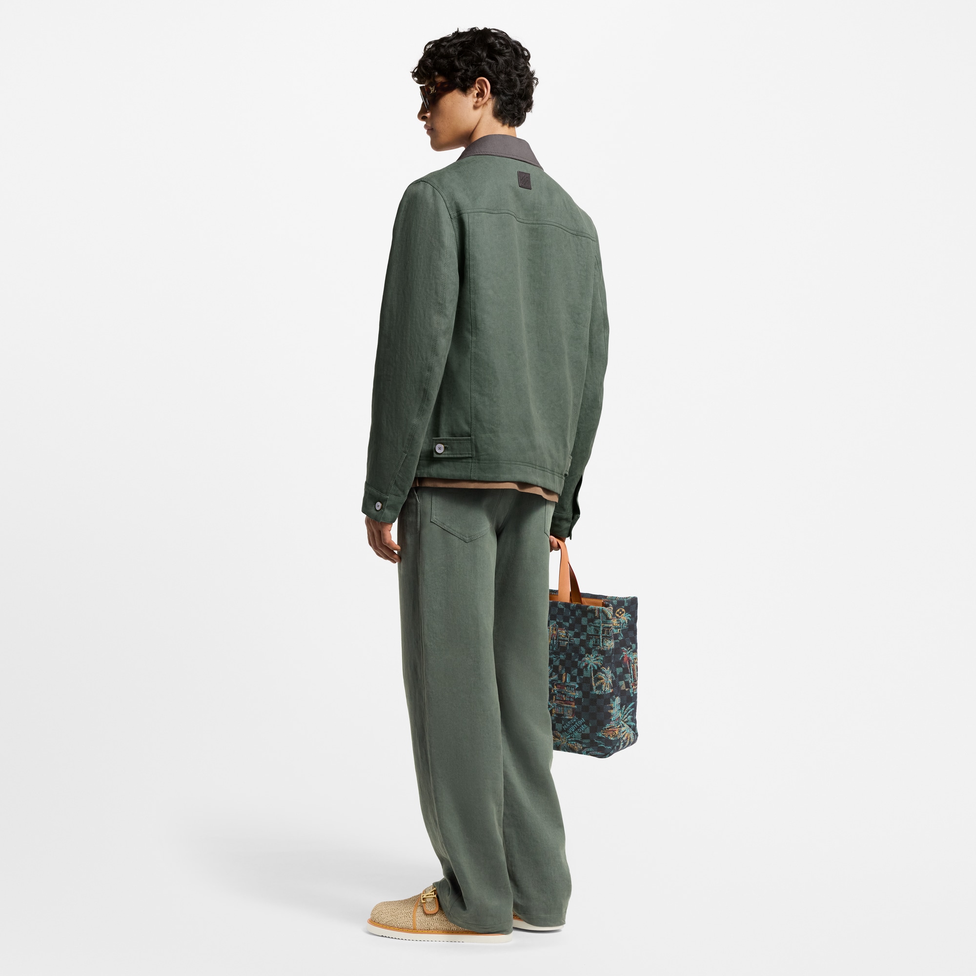 Light Linen Workwear Pants  in Men
