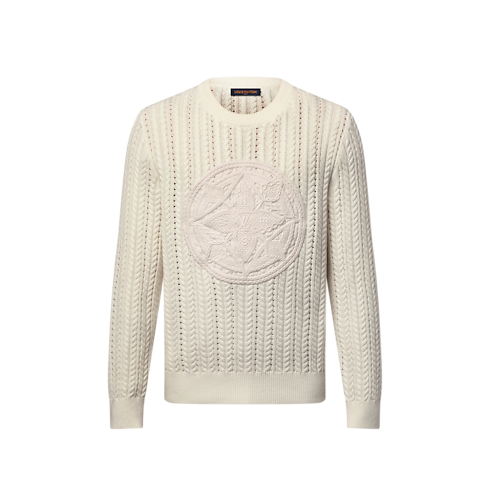 Long-Sleeved Cable-Knit Crewneck in Men's Ready-to-Wear Knitwear and Sweatshirts collections by Louis Vuitton (Product zoom)