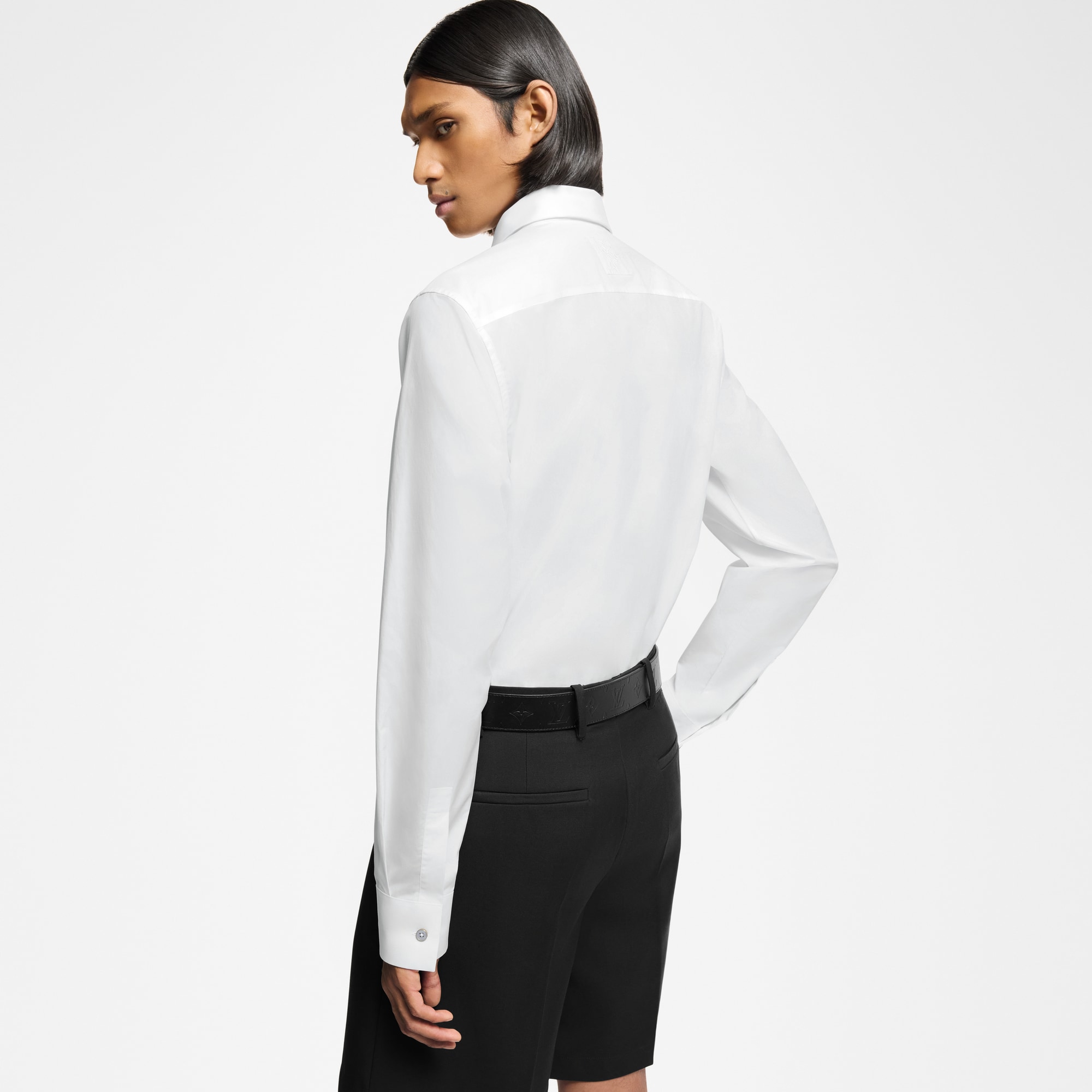 Long-Sleeved Cotton Shirt  in Men