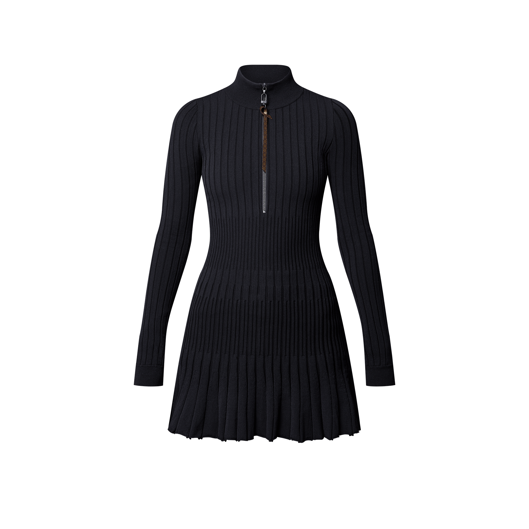 Long-Sleeved Rib-Knit Dress  in Women