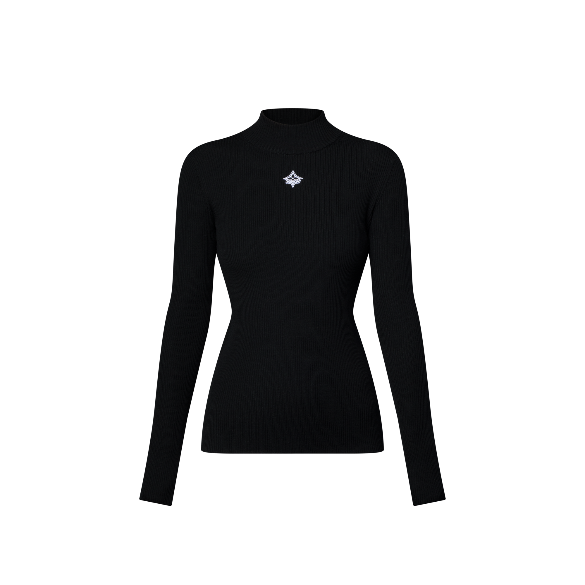 Long-Sleeved Rib-Knit Top  in Women