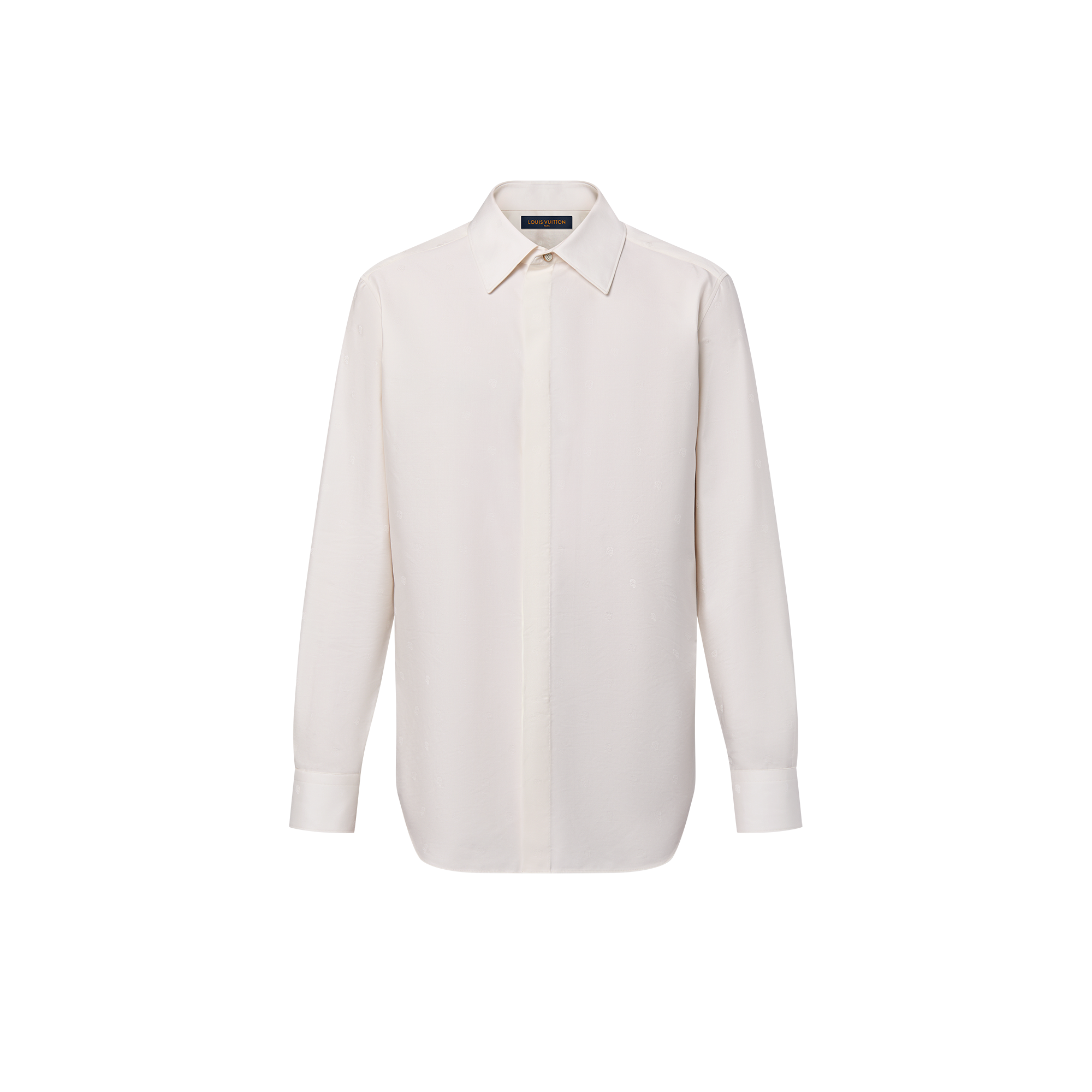 Long-Sleeved Silk And Cotton-Blend Evening Shirt  in Men