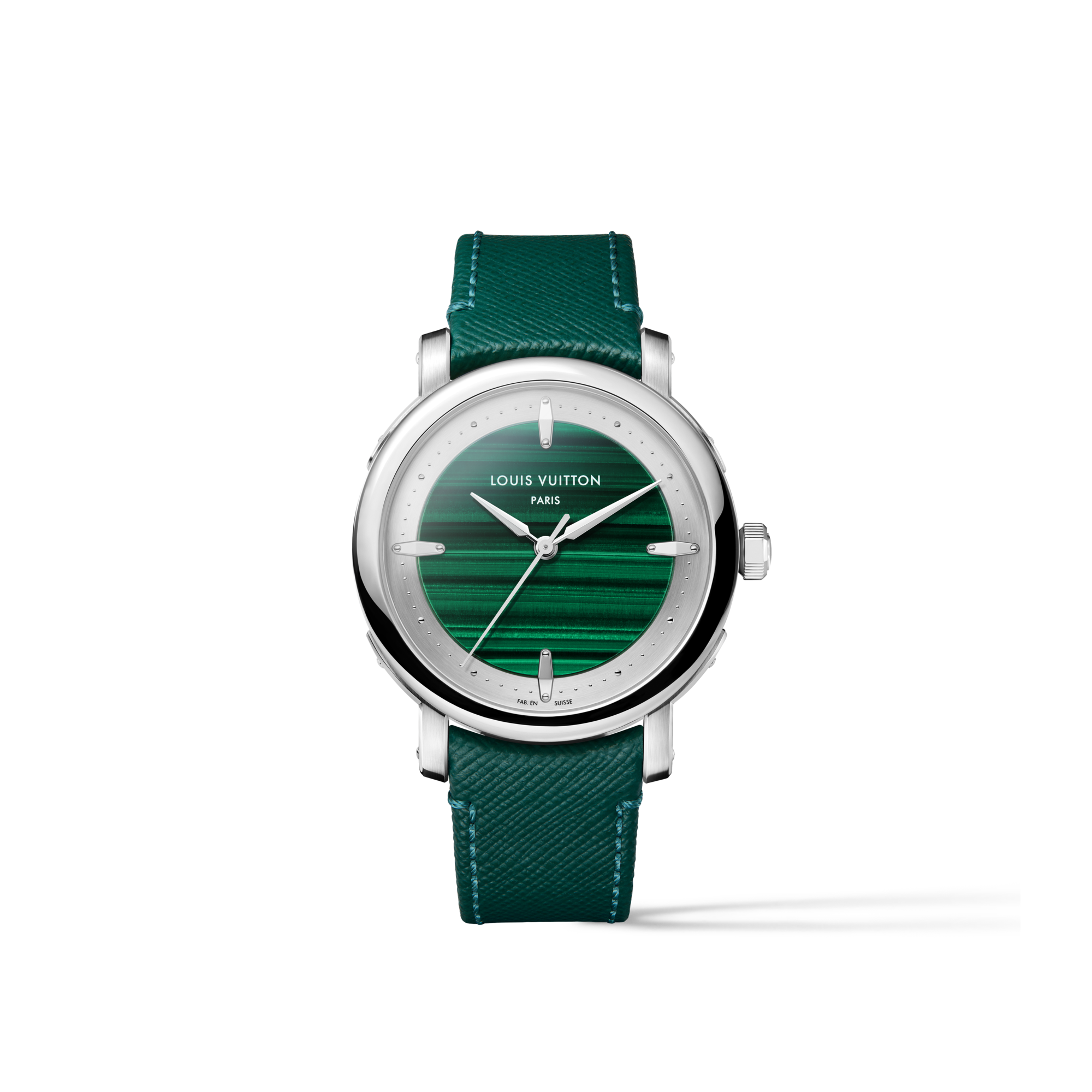 Louis Vuitton Escale, Automatic, 40mm, Platinum and malachite  in Watches