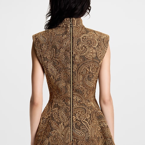 Lurex Jacquard A-Line Dress in Women's Ready-to-Wear Dresses collections by Louis Vuitton (Product zoom)