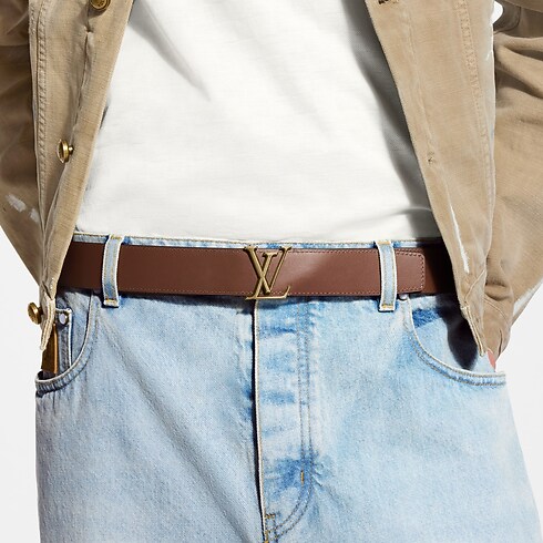 LV Atelier Karung 35mm Reversible Belt in Men's Accessories Men's Belts collections by Louis Vuitton (Product zoom)