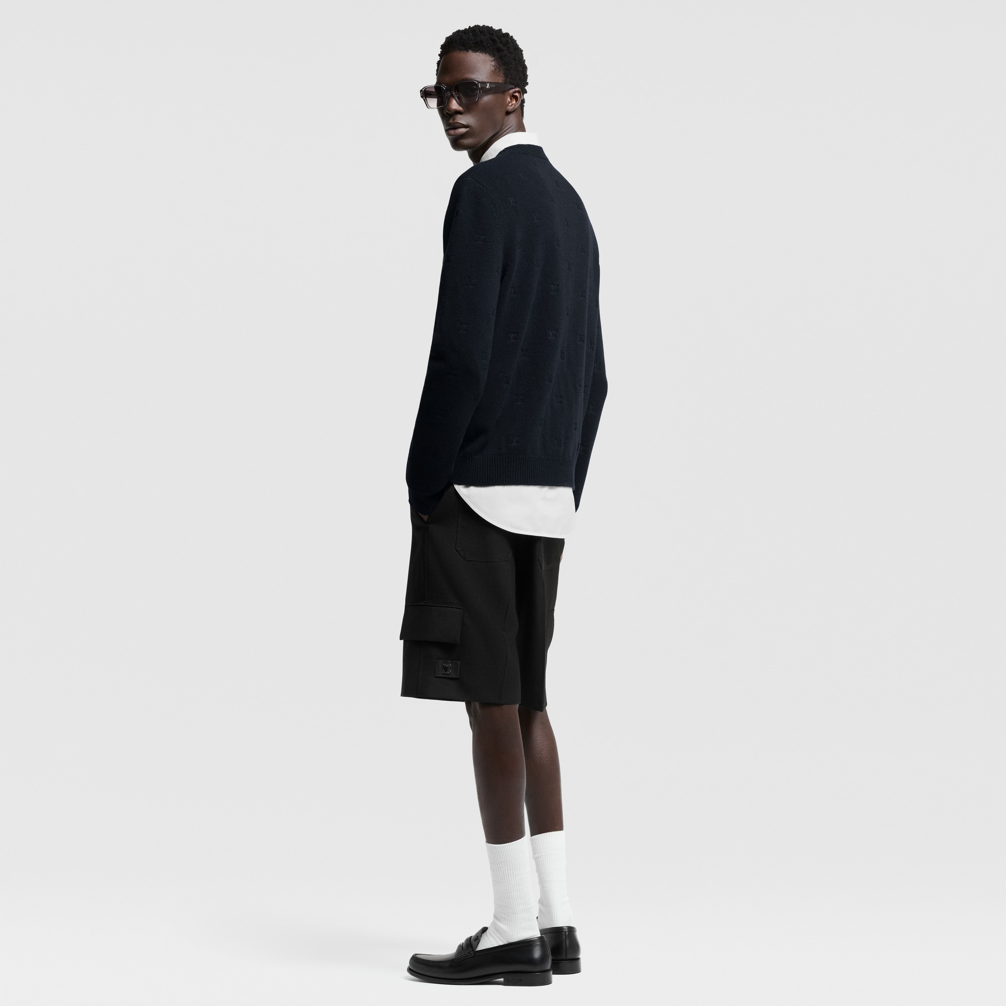 LV Blason All Over Embroidered Crewneck  in Men
