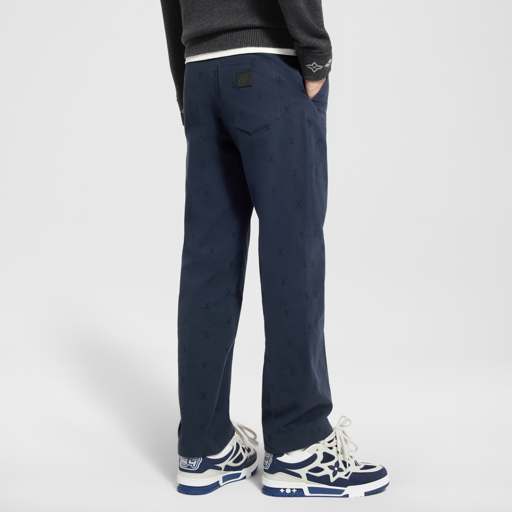 LV Blason Cotton Chino Pants  in Men