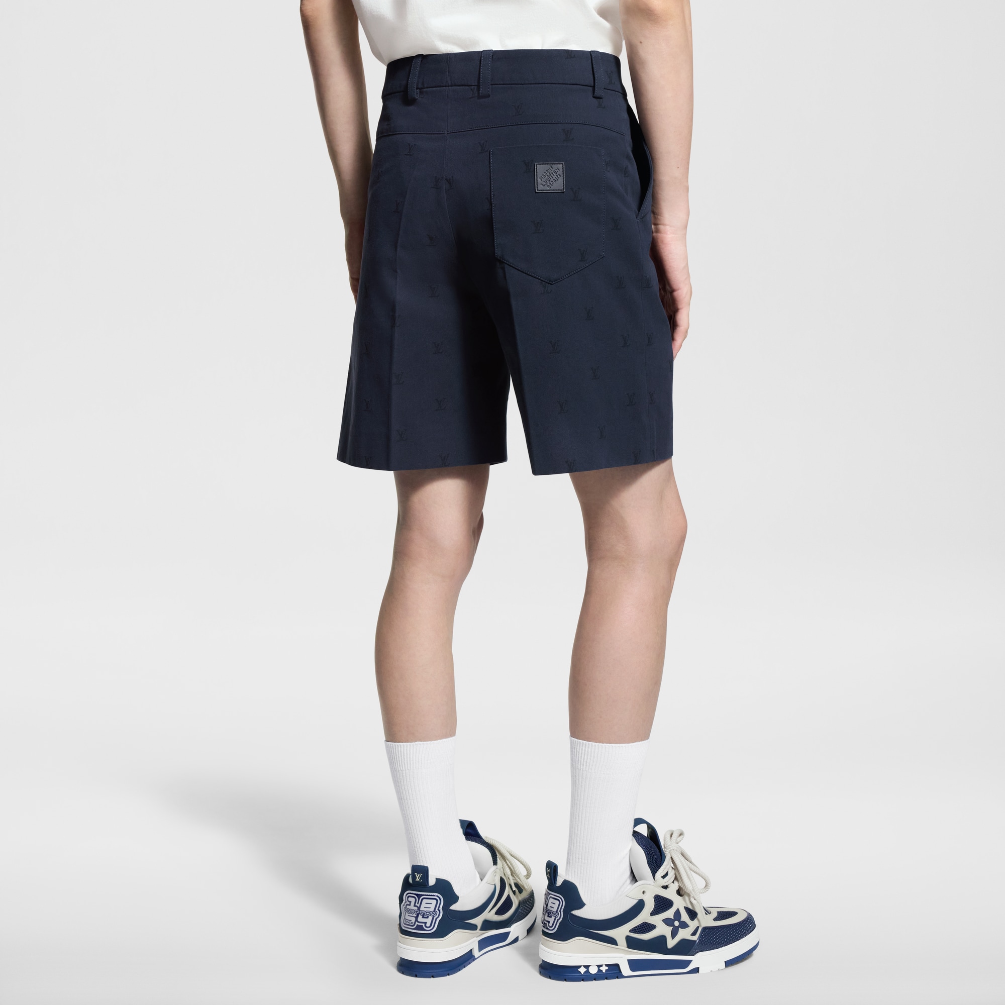LV Blason Cotton Chino Shorts  in Men