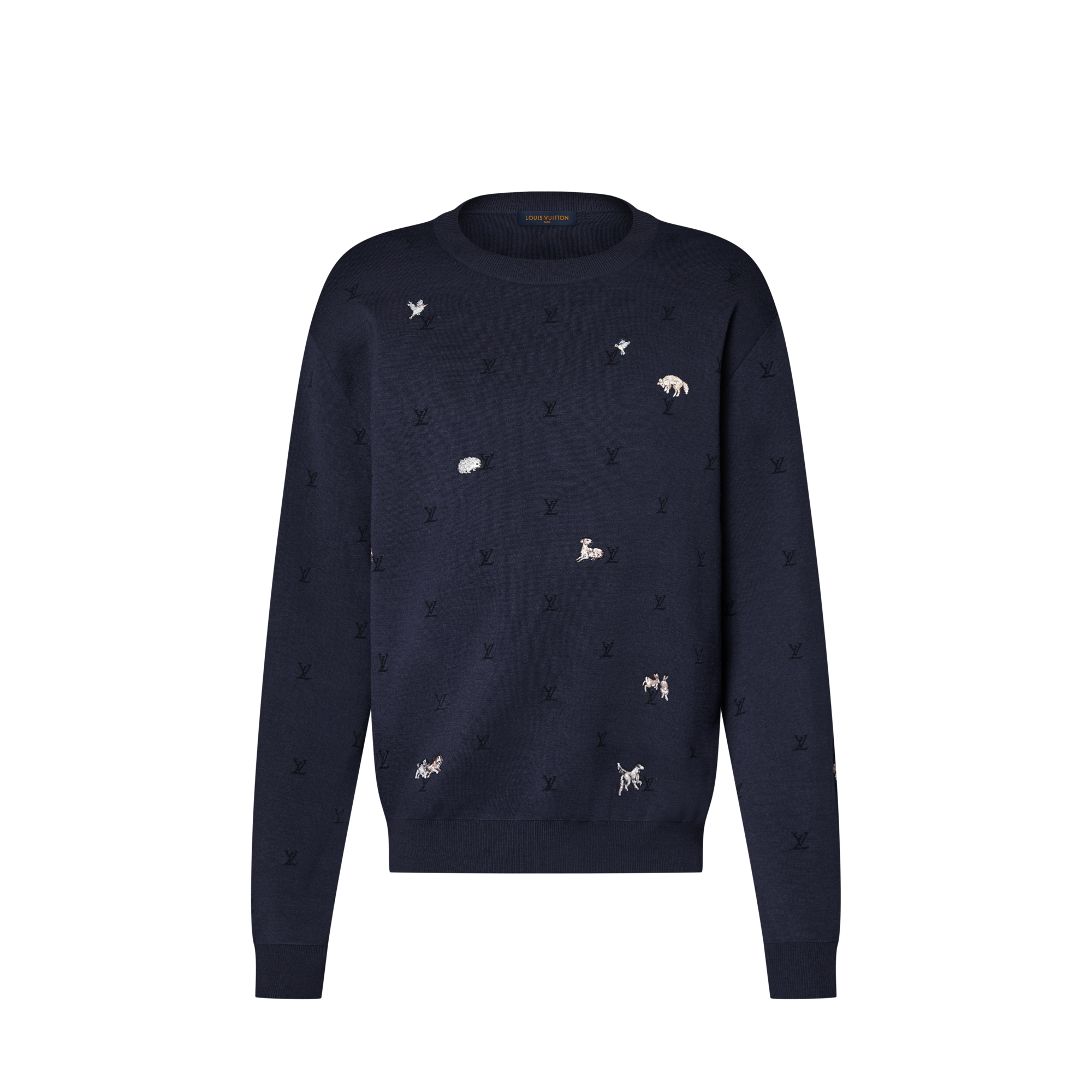LV Blason Long-Sleeved Crewneck  in Men