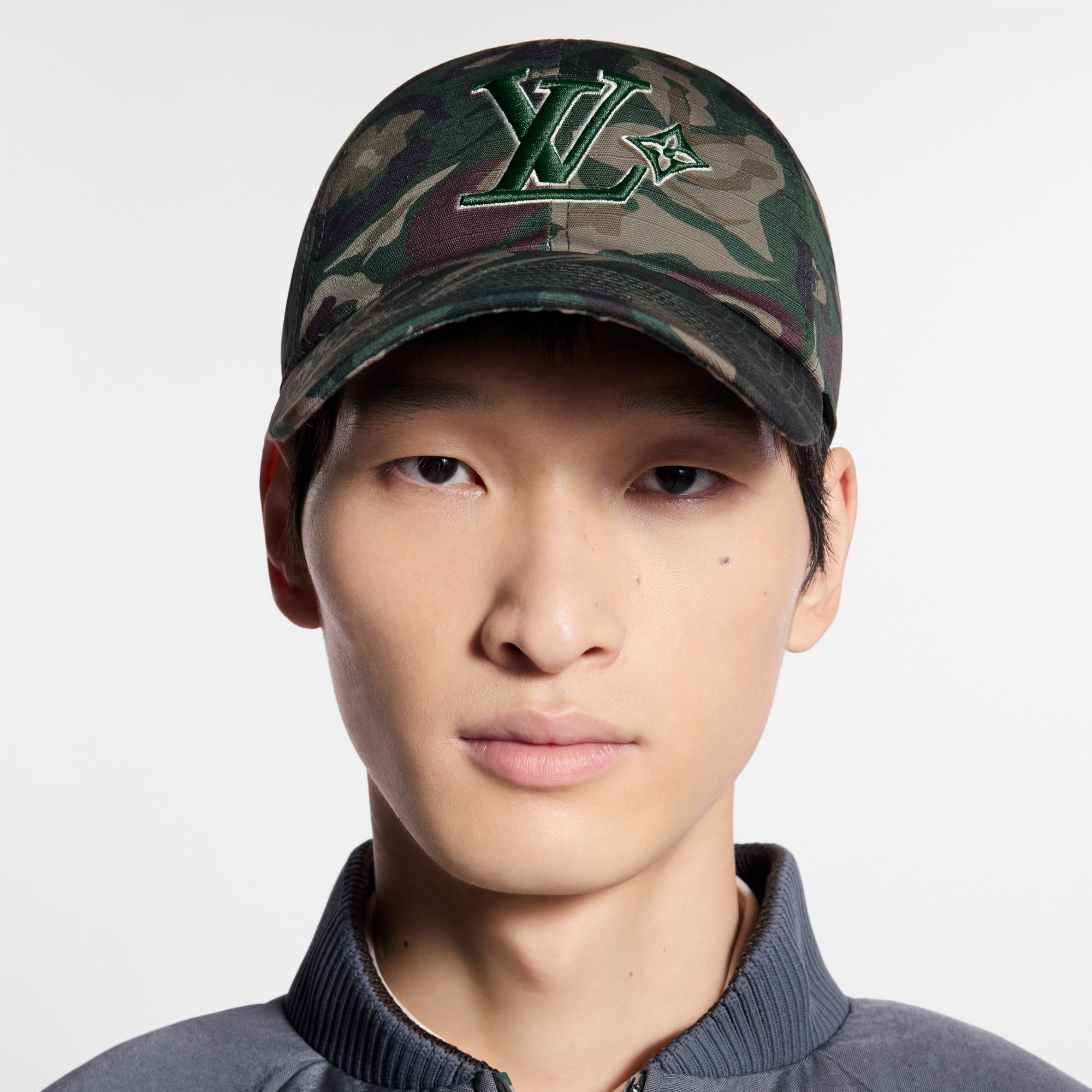 LV Camo Cap . in Men