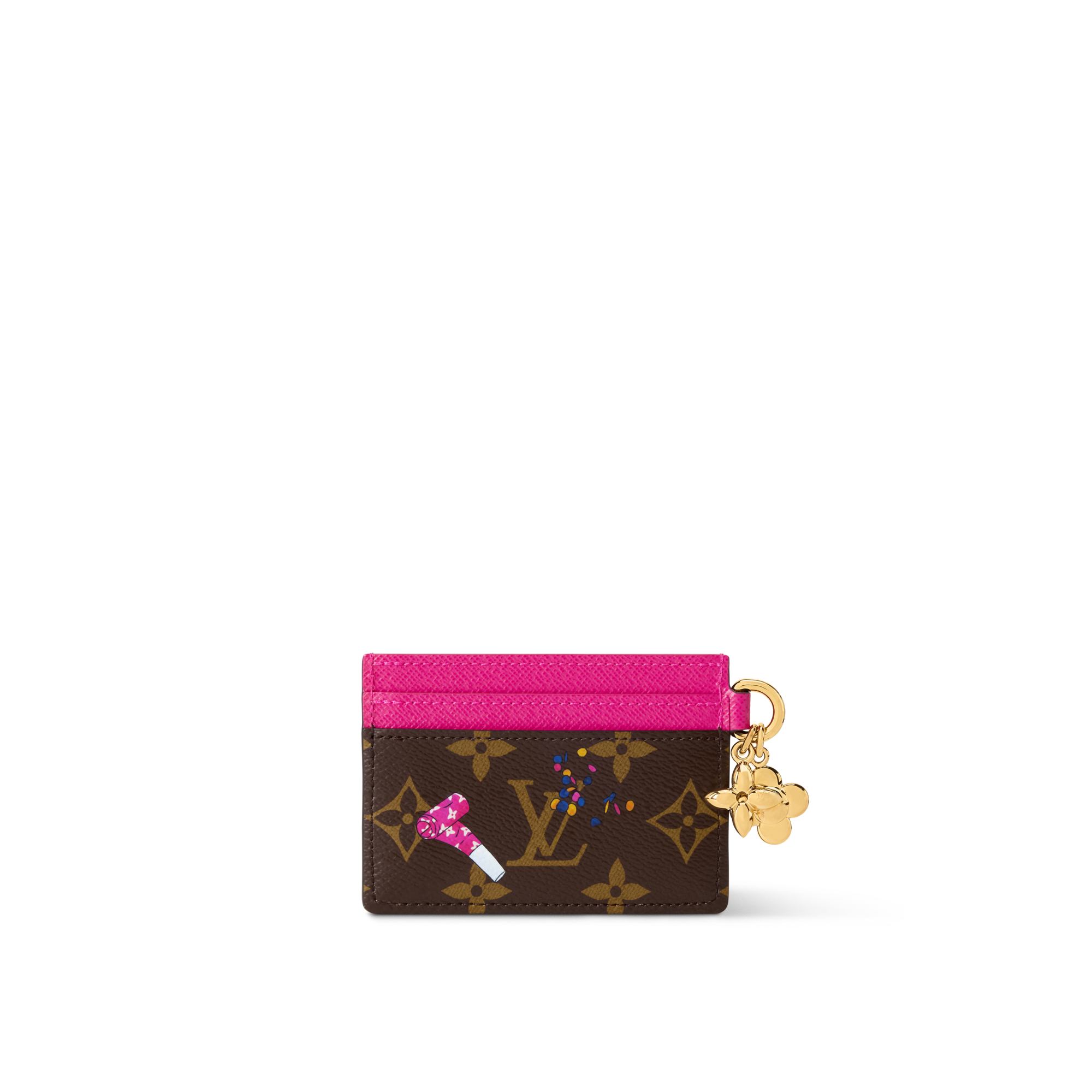 LV Charms Card Holder Monogram in Women