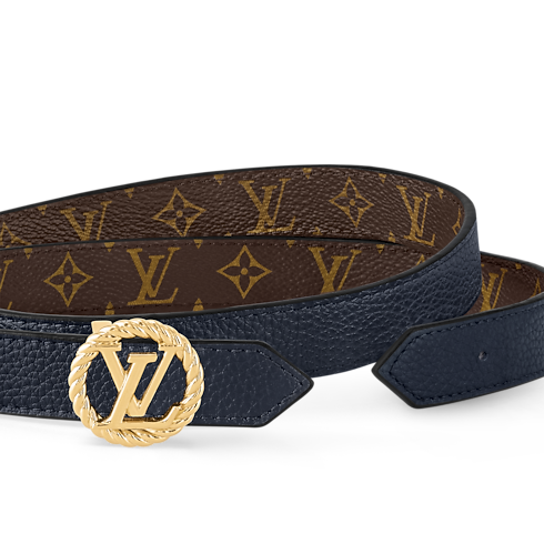 LV Circle Nautical 20mm Reversible Belt Monogram in Women's Accessories Women's Belts collections by Louis Vuitton (Product zoom)