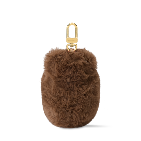 LV Cute Teddy Bear Bag Charm back view
