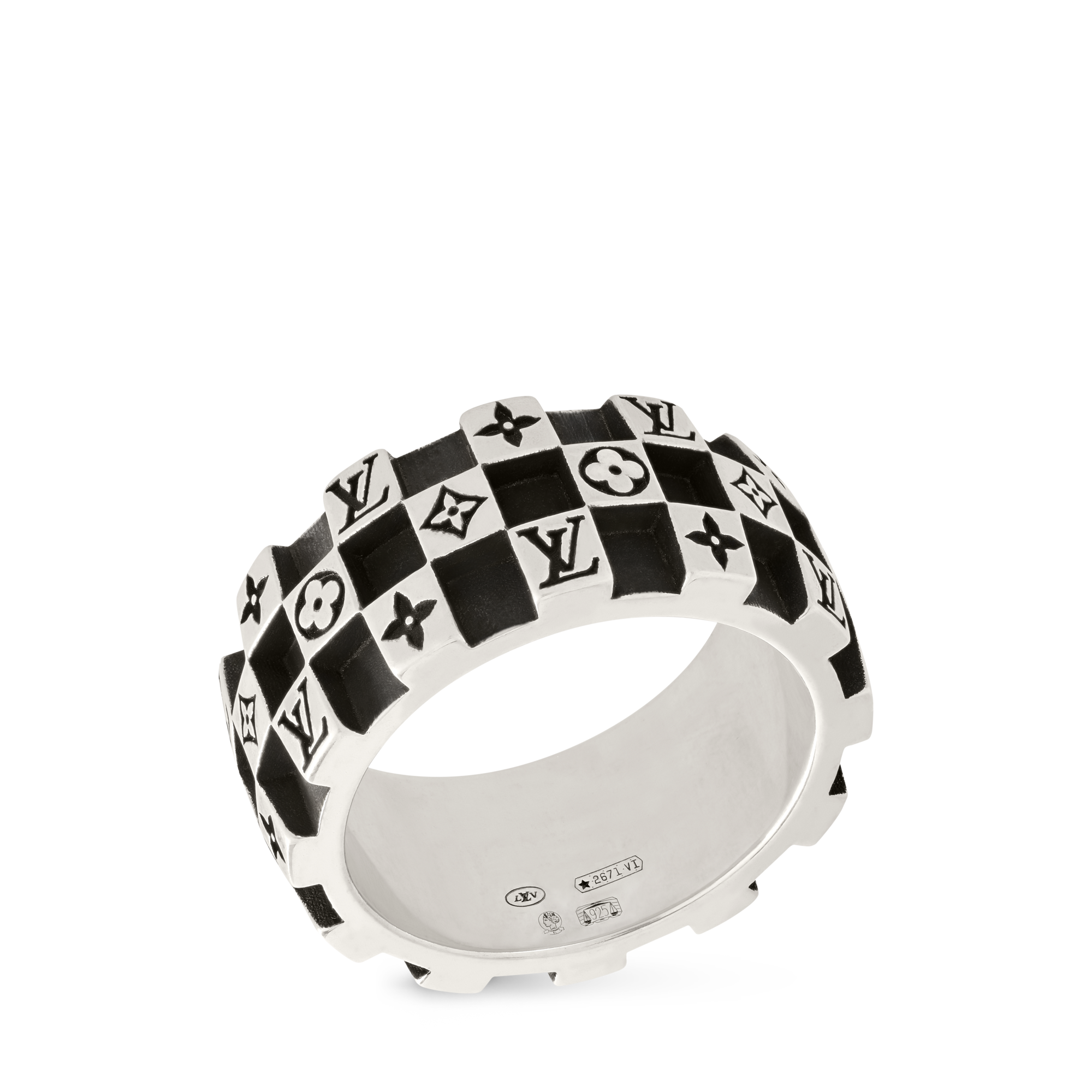LV Damier Ring . in Men