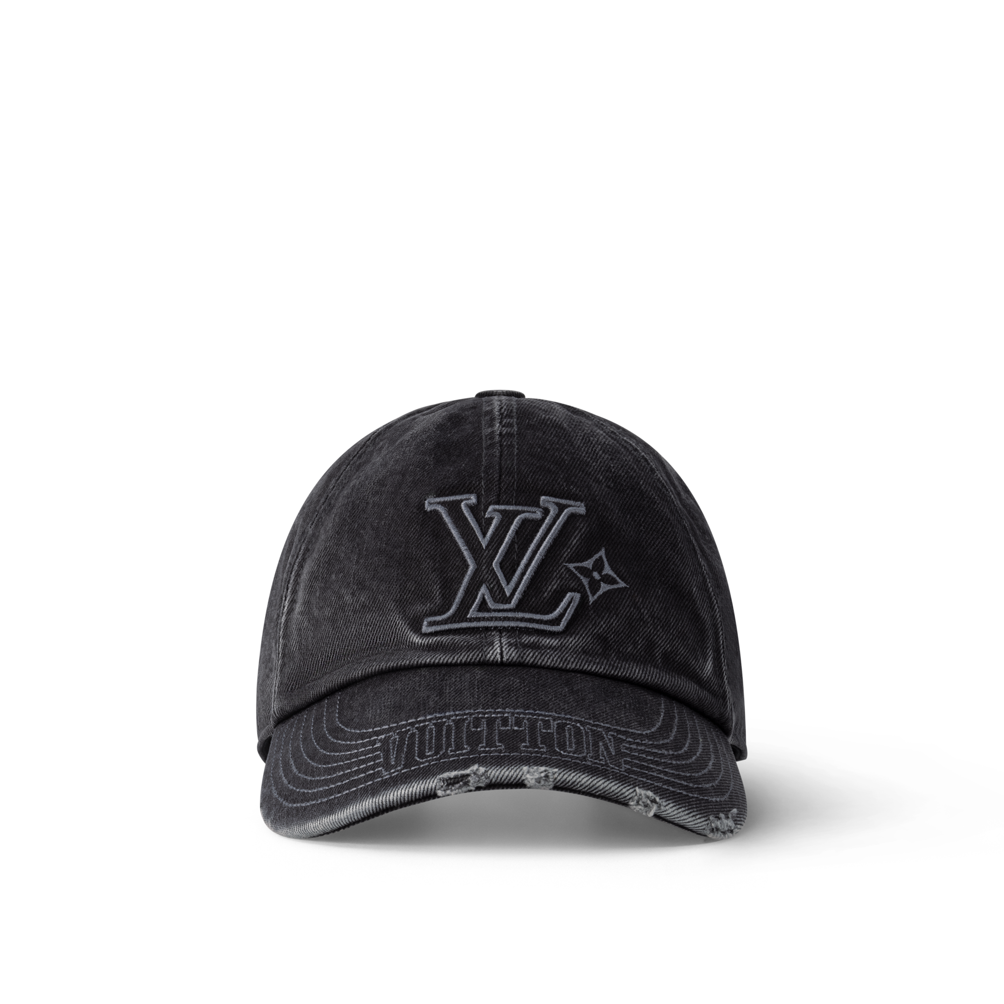 LV Denim Washed Cap . in Men