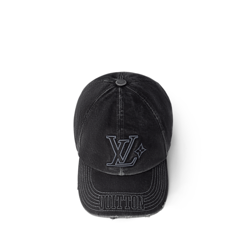LV Denim Washed Cap . in Men's Accessories Hats, Beanies and Gloves collections by Louis Vuitton (Product zoom)