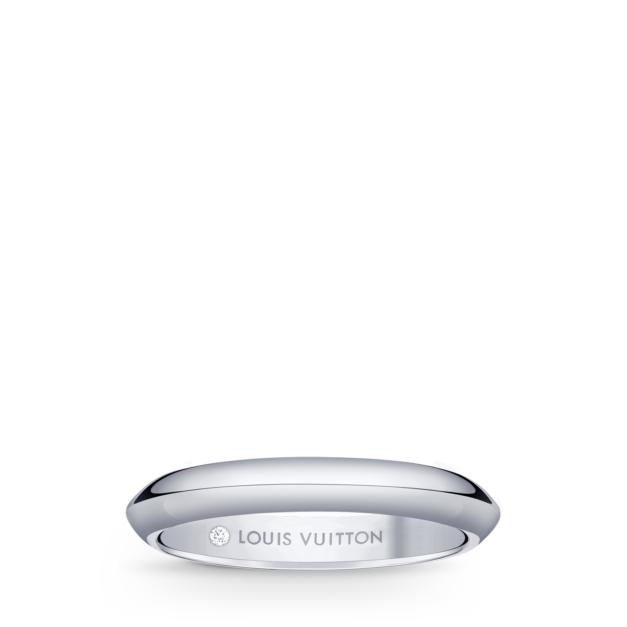 LV Diamonds 3mm Wedding Band, Platinum  in Jewellery