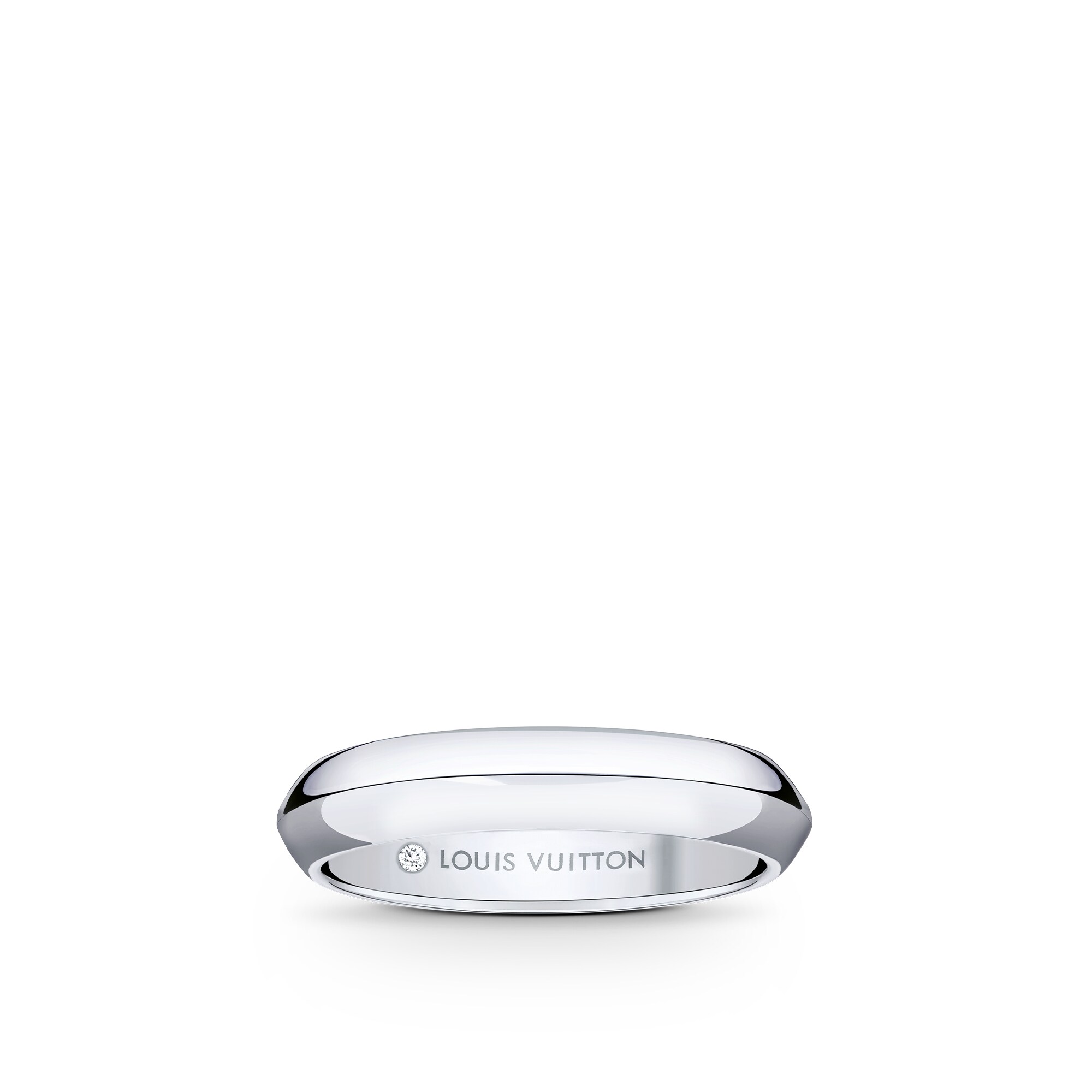 LV Diamonds 4mm Wedding Band, Platinum  in Jewellery