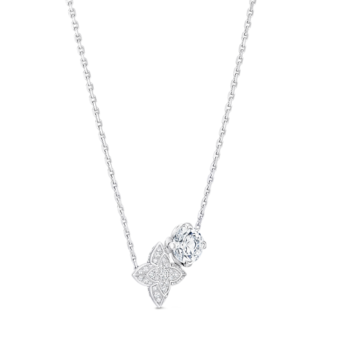 LV Diamonds Double Pendant, Round Brilliant cut in Jewellery's Categories Necklaces and Pendants collections by Louis Vuitton (Product zoom)