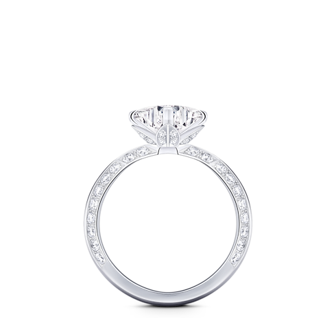 LV Diamonds Pavé Solitaire, LV Monogram Star cut interior view