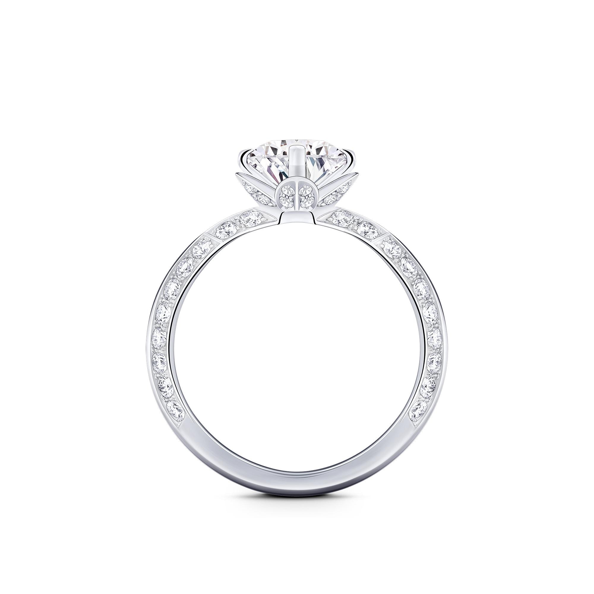 LV Diamonds Pavé Solitaire, Round Brilliant cut  in Jewellery