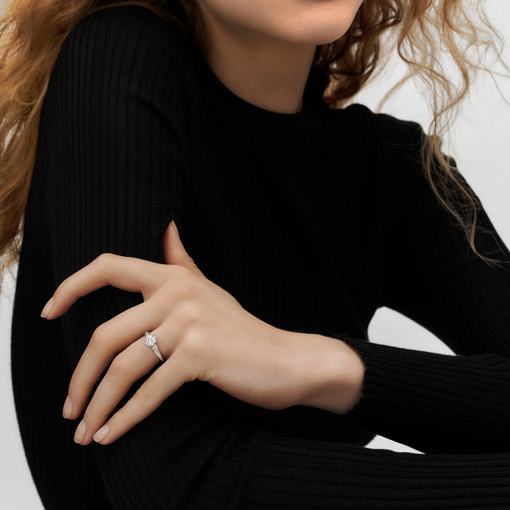 LV Diamonds Solitaire, Round Brilliant cut  in Jewellery