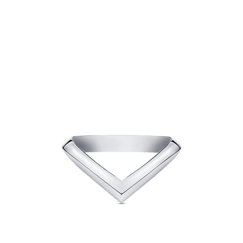 LV Diamonds V Ring, Platinum in Jewellery's Categories Wedding Bands collections by Louis Vuitton (Product zoom)