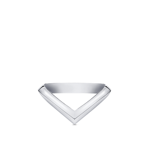 LV Diamonds V Ring, Platinum in Jewellery's Categories Wedding Bands collections by Louis Vuitton (Product zoom)