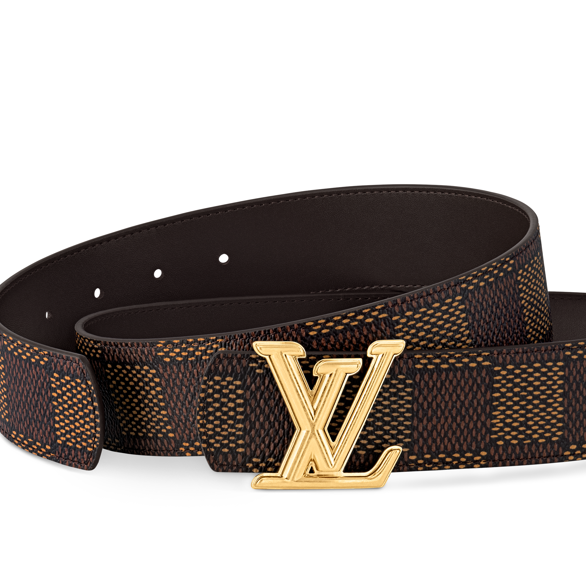 LV Dimension 40mm Reversible Belt Damier Graphite in Men