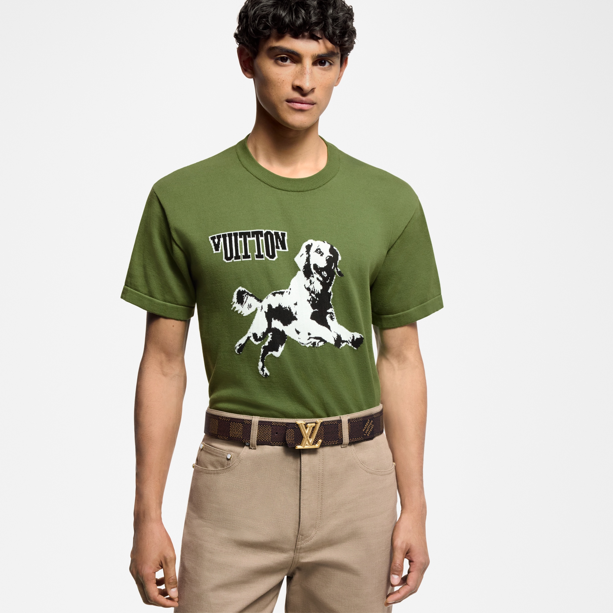 LV Dimension 40mm Reversible Belt Damier Graphite in Men