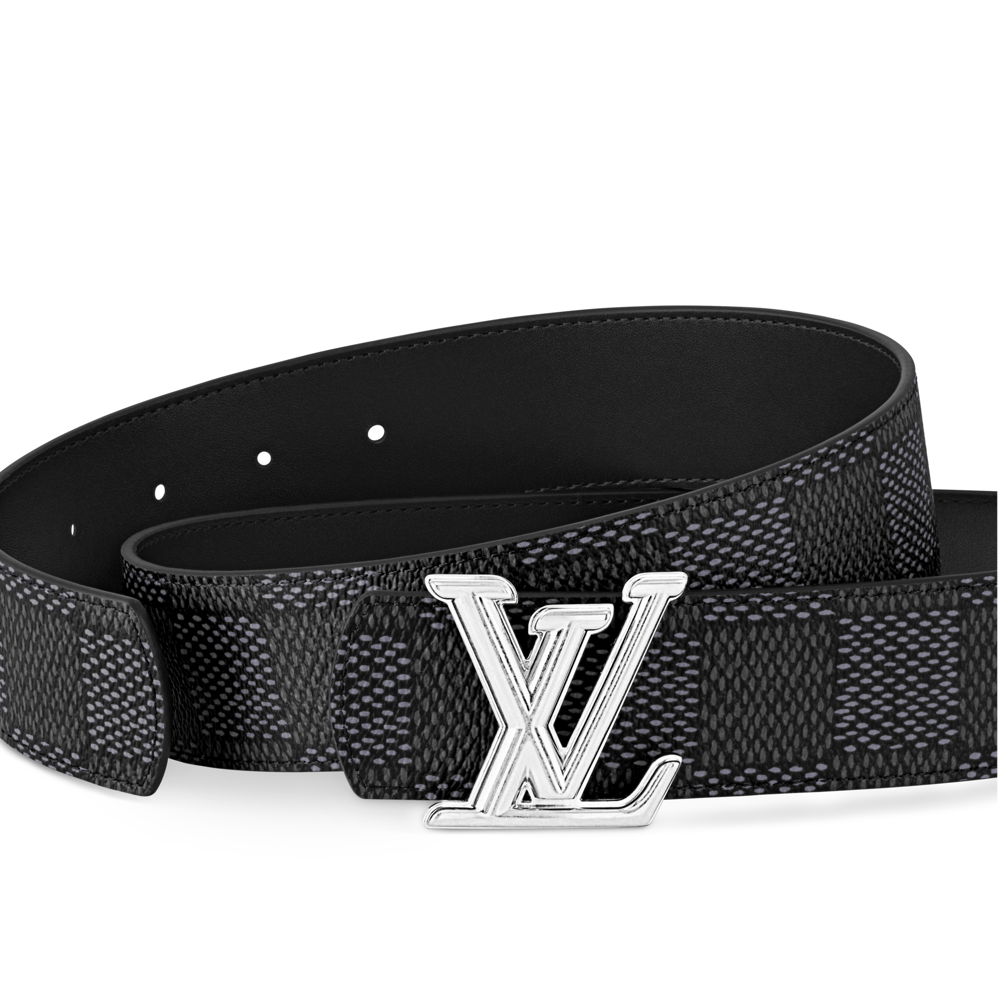 LV Dimension 40mm Reversible Belt Damier Graphite in Men