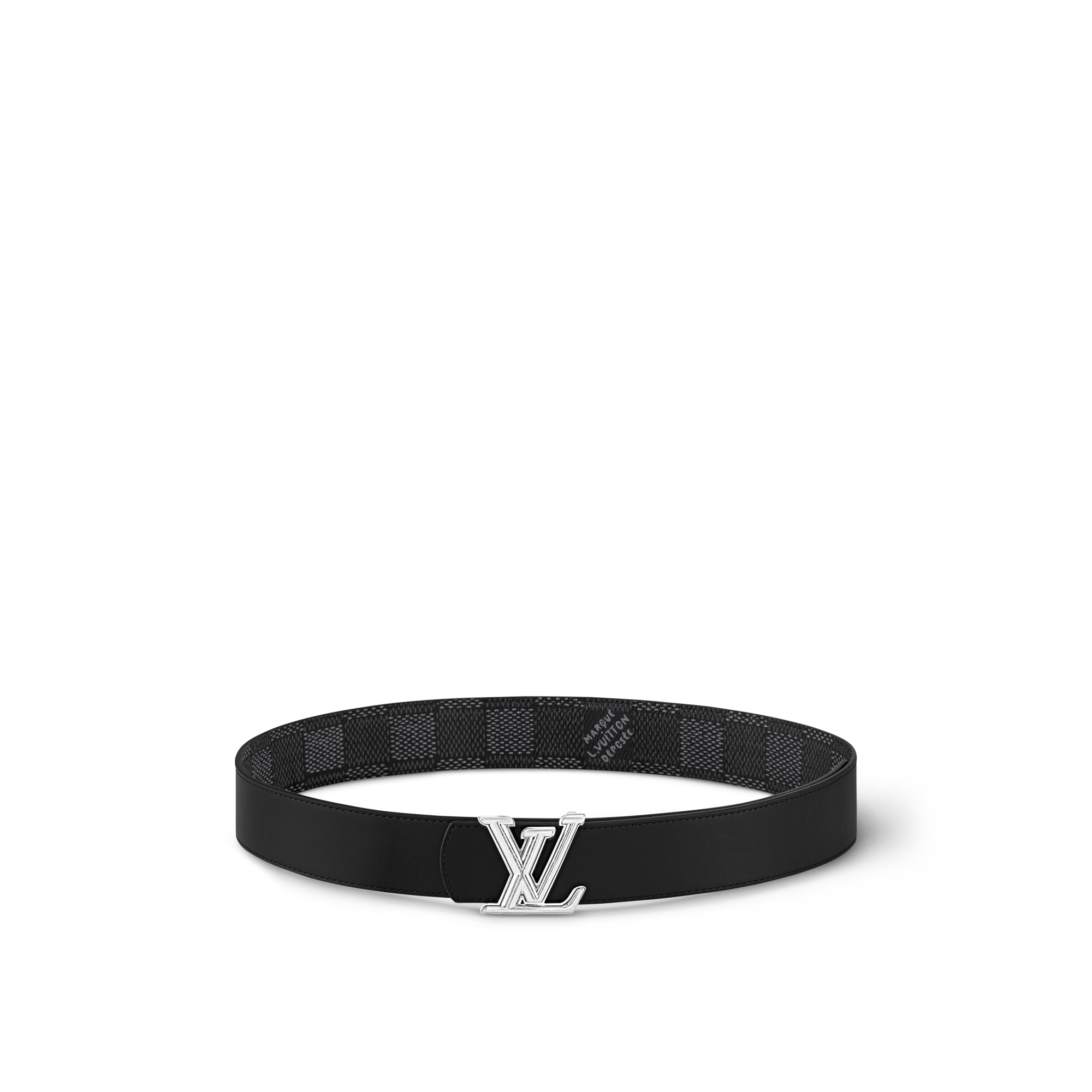LV Dimension 40mm Reversible Belt Damier Graphite in Men