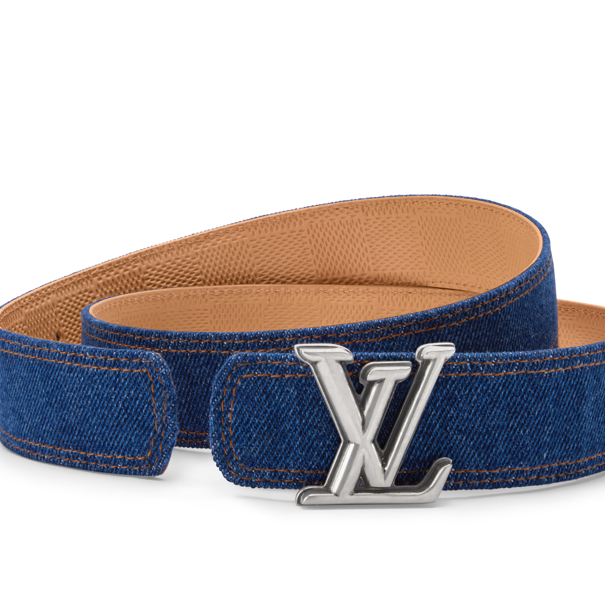 LV Dimension Denim 35mm Reversible Belt  in Men