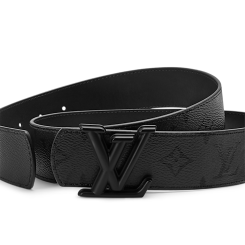 LV Dimension Monogram Midnight 40mm Reversible Belt detail view