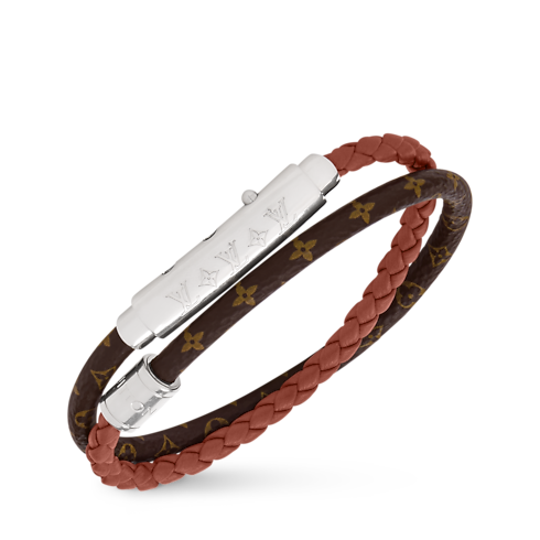 LV Double Spin Monogram Heritage Bracelet interior view